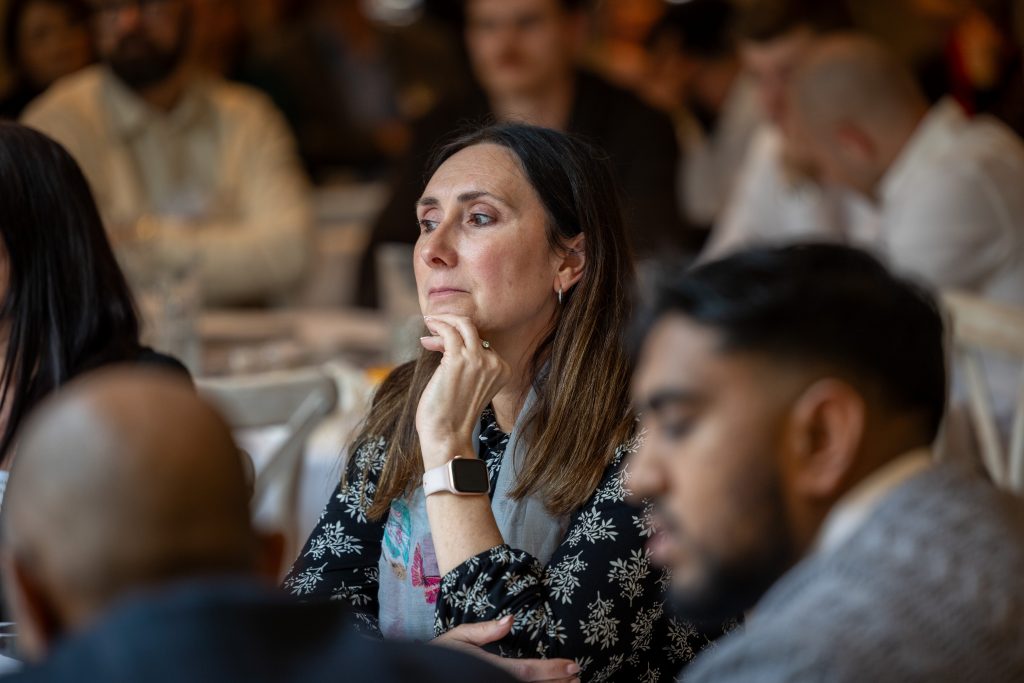 Audience watching presentations 